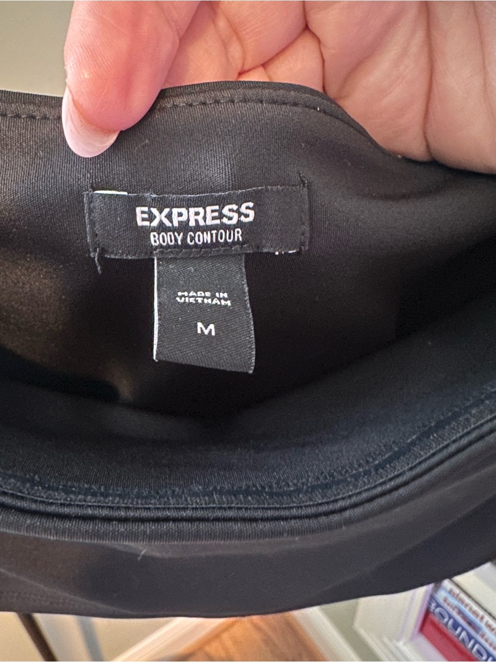 Express Black Body Contour Compression Tube Top - Picture 3 of 4